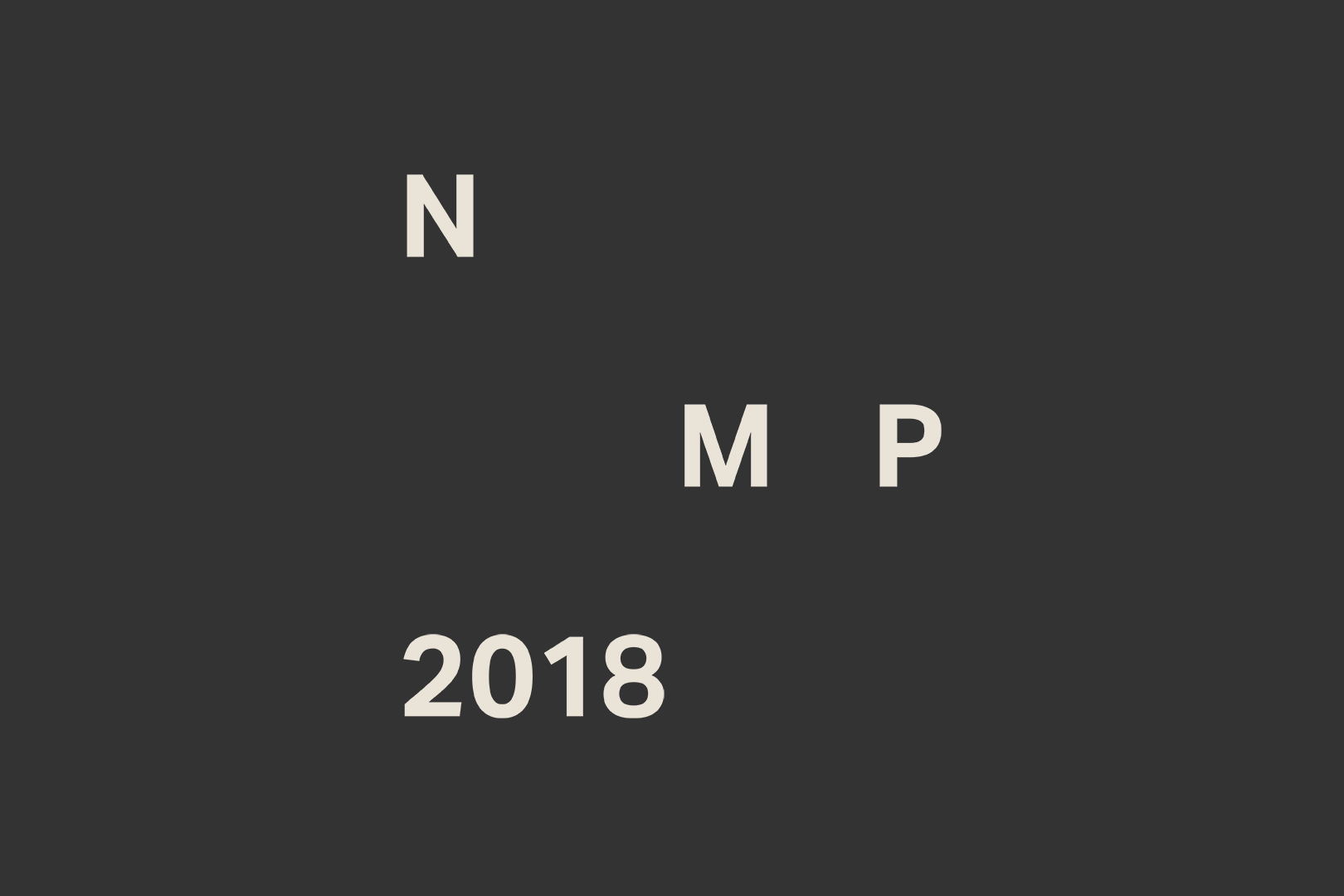 Visual identity for the NMP award.